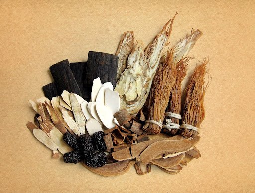 roots herbs prunes and bark used for traditional medicine