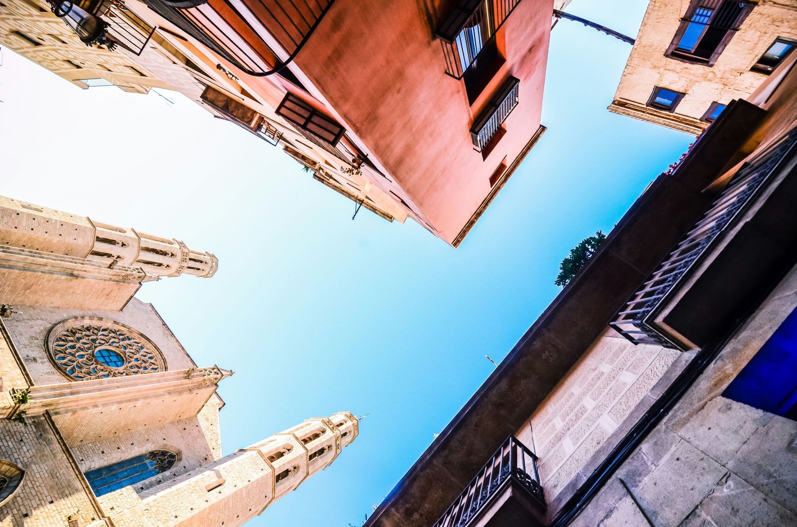 Barcelona from below looking up high