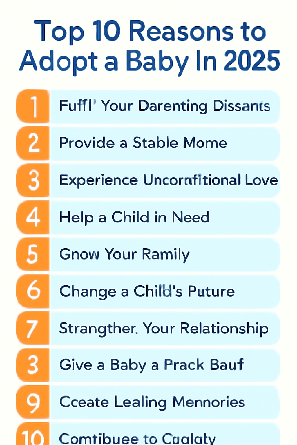 Top 10 Reasons to Adopt a Baby in 2025