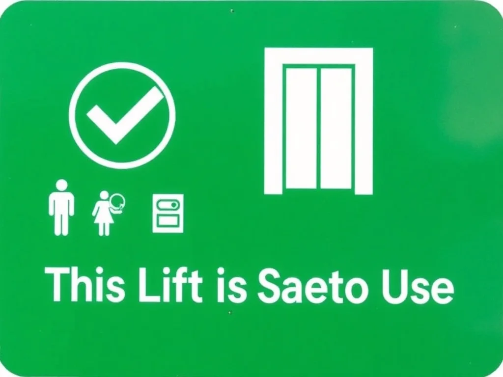 This Sign Shows When a Lift Is Safe to Use
