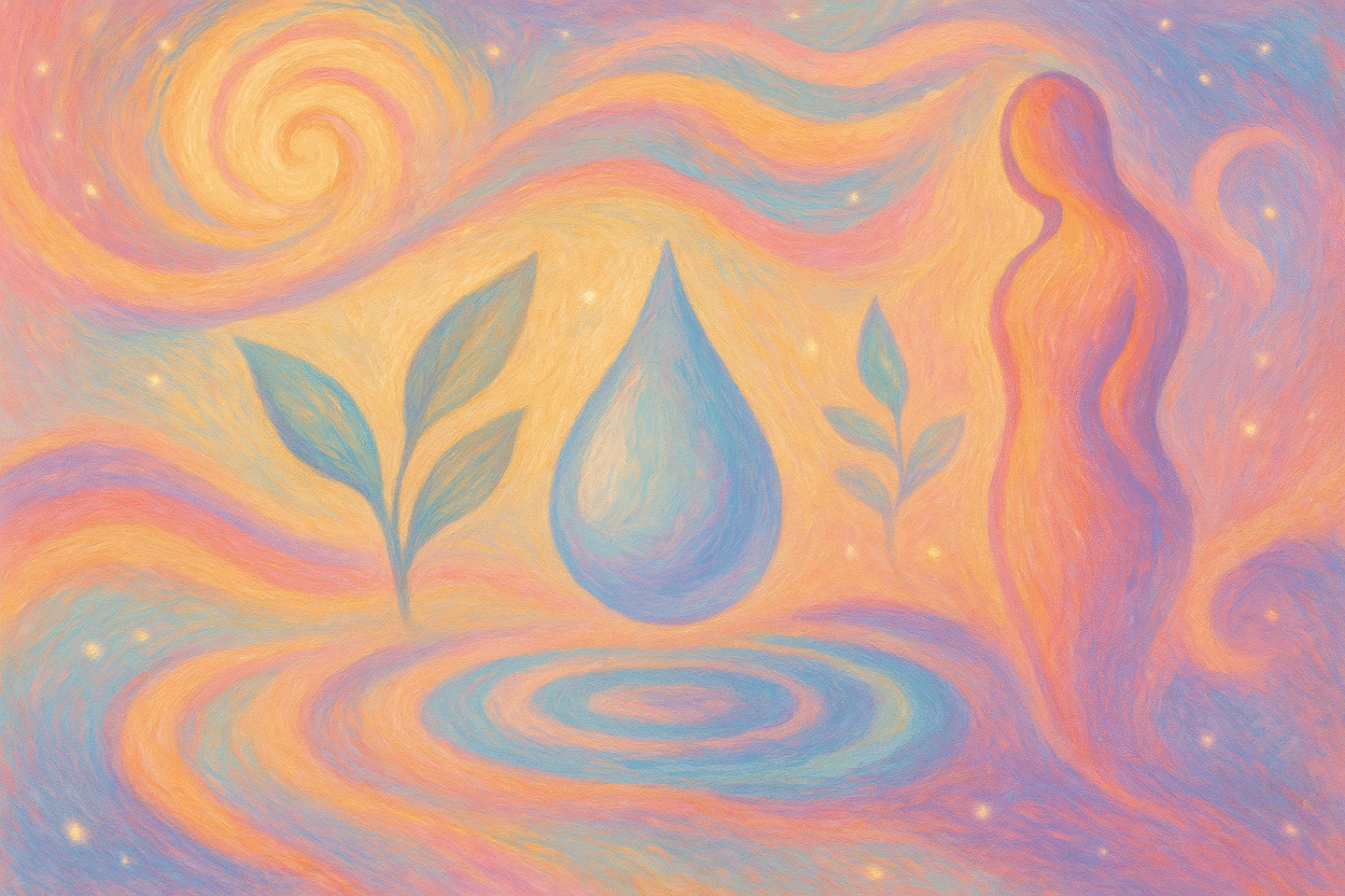 wellness graphics in pastel for health post about colonic hydrotherapy in UK 