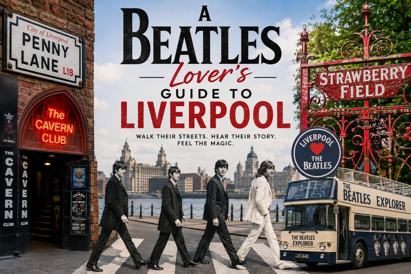 collage of beatles in liverpool 2026